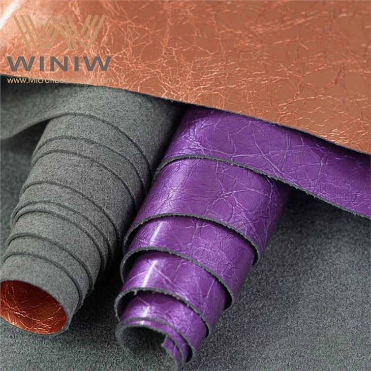 Leather Alternatives Of Microfiber Patent Leather
